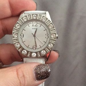 Guess watch with bling